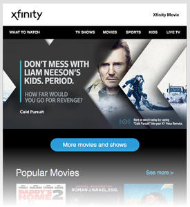 Sample 1: Xfinity Email